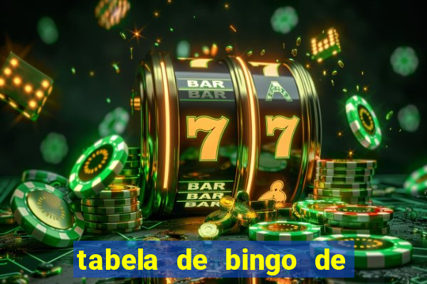 tabela de bingo de 1 a 100